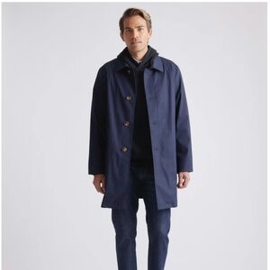 LAST CHANCE SALE!  Quince Men’s Comfort Stretch Trench Coat Dark Navy